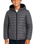 Boys' Reversible Sherpa-Lined Jacket - Size 8-16, Gray