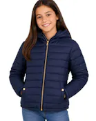 Girls' Reversible Sherpa-Lined Jacket - Size 7-14, Navy