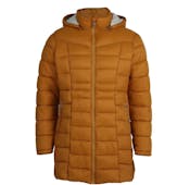 Women's Three-Quarter Quilted Jackets, Mustard Yellow, S-XL