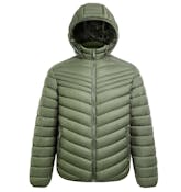 Men's Berber Lined Puffer Jackets, Green, S-2X