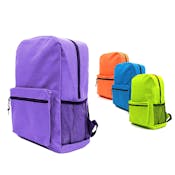 BigBox Classic Mesh Pocket Backpacks, Assorted, 17"