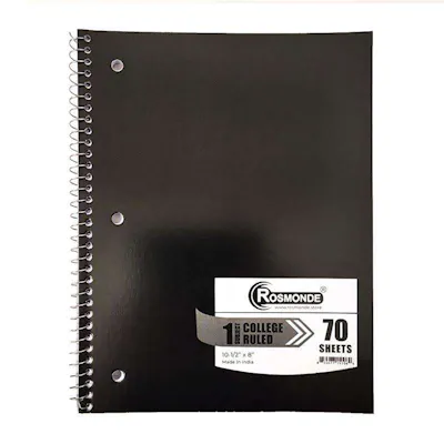1 Subject Notebook - College Rule | DollarDays