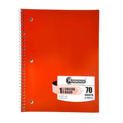 1 Subject Notebook - College Rule | DollarDays
