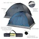 America's Suppliers 2-Person Tents - Navy Blue and Charcoal Gray (1 of 6)