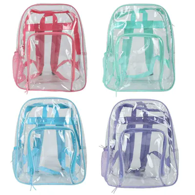 BigBox 15" Clear Backpack - Assorted Brights