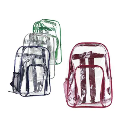 BigBox 19" Clear Backpack - Assorted Trim