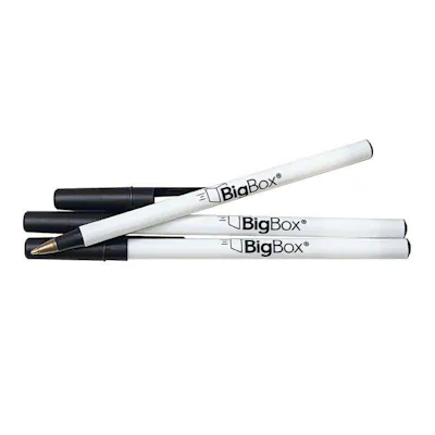 BigBox Ballpoint Stick Pens - Black