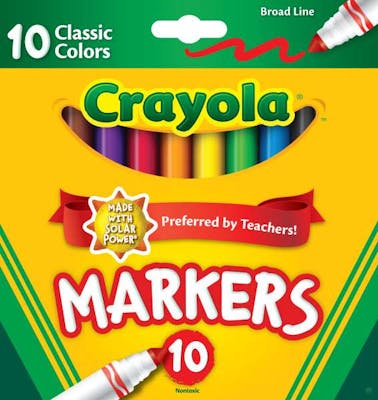 Crayola Broad Tip Markers - 10 Count