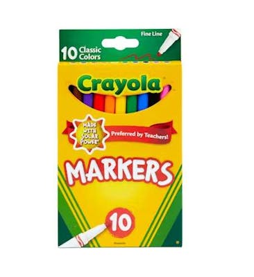 Crayola Fine Tip Markers - 10 Count
