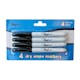 BigBox Dry Erase Markers - Black, 4 Pack, Fine Tip (1 of 4)