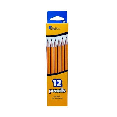 BigBox Pre-Sharpened Pencils - 12 Pack