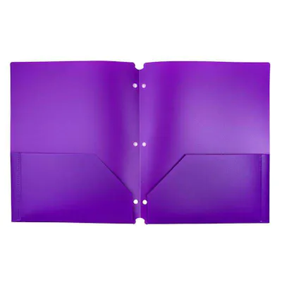 BigBox 2 Pocket Poly Folders - Assorted | DollarDays