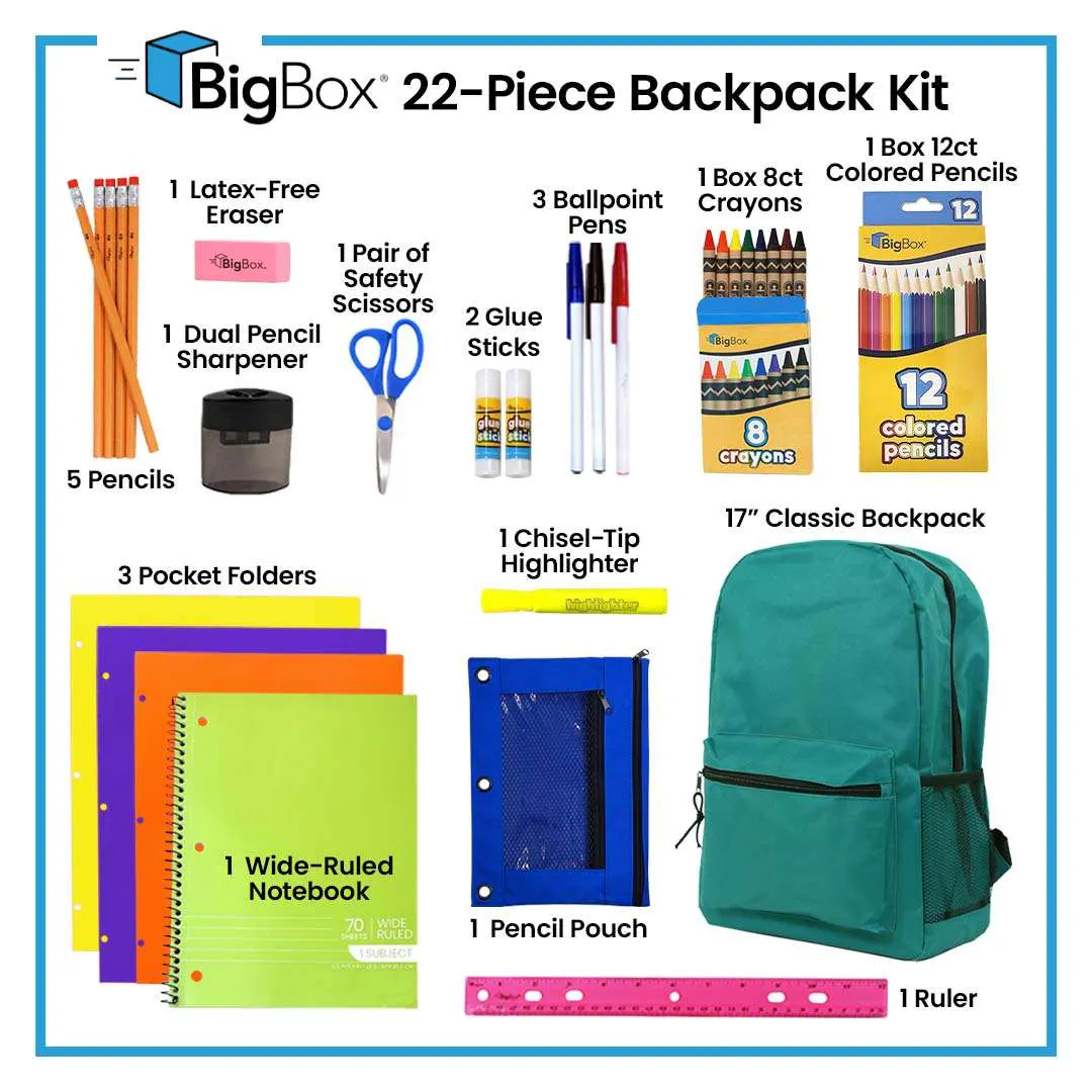 Bulk All-in-One Backpack Kits