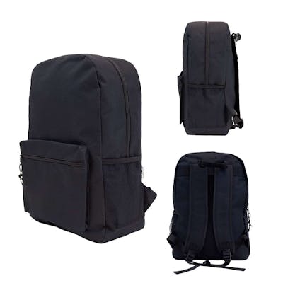 BigBox Classic Backpacks, Black, 17"