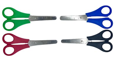 Blunt Tip Ruler Scissors - 5", Assorted