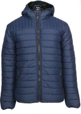 Men’s Full Zip Puffer Jackets, Navy, S-2X