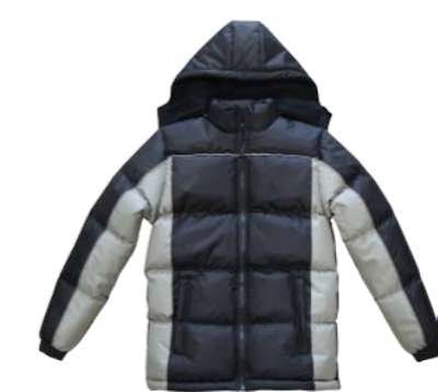 Toddler Puffer Jackets - Gray/Black, 2T-4T