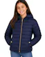 Girls' Reversible Sherpa-Lined Jacket - Size 7-14, Navy
