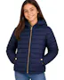Girls' Reversible Sherpa-Lined Jacket - Size 7-14, Navy (1 of 2)