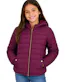 Girls' Reversible Sherpa-Lined Jacket - Size 7-14, Plum