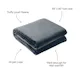 America's Suppliers Twin Plush Blanket - Black, 66x90 (2 of 3)