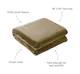 America's Suppliers Twin Plush Blanket - Brown, 66x90 (2 of 3)
