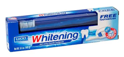 Whitening Toothpaste with Toothbrush - 6.4 oz Tube
