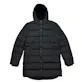 America's Supplier's Unisex Long Sherpa Coat, Black, Small