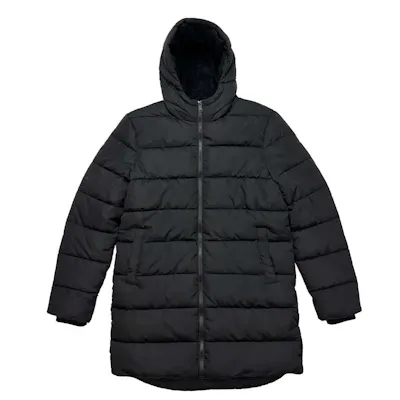 America's Supplier's Unisex Long Sherpa Coat, Black, XL