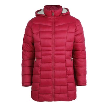 Women’s Three-Quarter Length Jackets, Red, S-XL