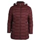 Women's Three-Quarter Quilted Jackets, Merlot, S-XL