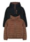 Boys' Sherpa Lined Reversible Jacket - Brown, 4-7