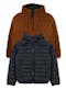 Boys' Sherpa Lined Reversible Jacket - Black, Size 8-16
