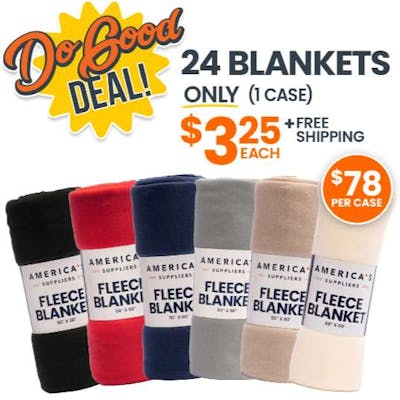 Fleece Blankets - 50x60, Assorted colors