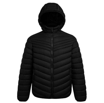 Men’s Berber Lined Puffer Jackets, Black, S-2X