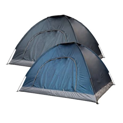 2-Person Tents - Navy Blue and Charcoal Gray, 78.8" x 78.8" x 53.2"