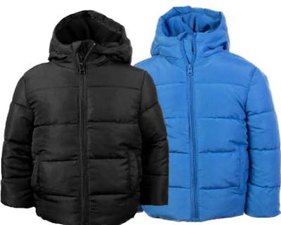 Toddler Hooded Fleece-Lined Jacket- 3T-4T, Assorted Colors