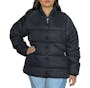 Women’s Solid Puffer Jackets, Black, XL (1 of 3)