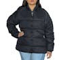 Women's Solid Puffer Jackets, Black, Small (1 of 3)