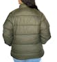 Women's Solid Puffer Jackets, Olive, Medium (2 of 3)