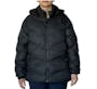 Women’s Solid Puffer Jackets with Hood, Black, Large (2 of 3)