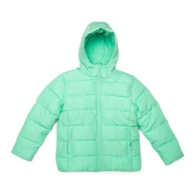 Toddler Girls' Hooded Zip Up Jacket - Cyan, 2T-5T
