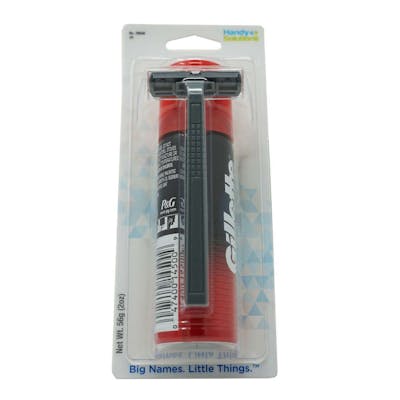 Gillette Shave Kit - Cream &amp; Razor, 2.0 oz