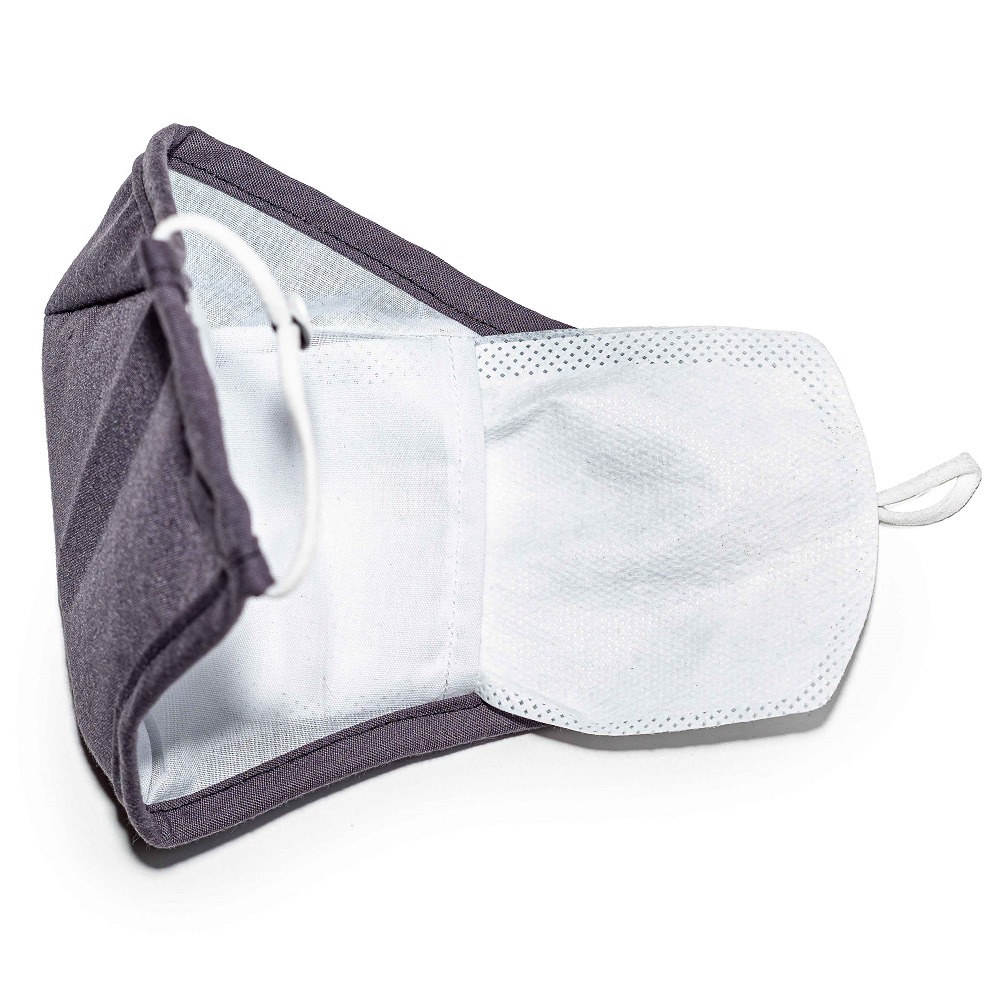 Woven Reusable Face Masks - Filters, Adjustable Ear Loops, 3 Pieces image number null