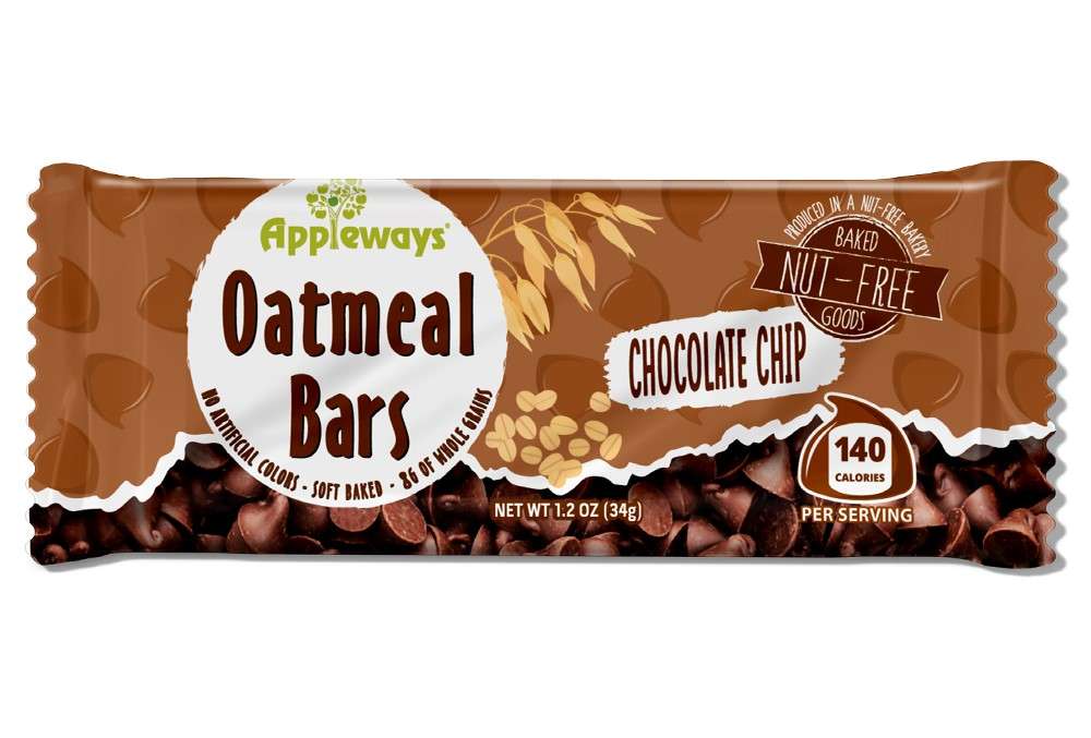 Appleways Soft Oatmeal Bars - Chocolate Chip, 1.2 oz