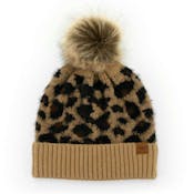 Snow Leopard Pom Hats, Assorted, One Size