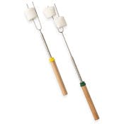Fire Roasting Sticks - 2 Pack, Color Coded Handles