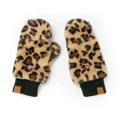 Adult Snow Leopard Mittens, Assorted, One Size
