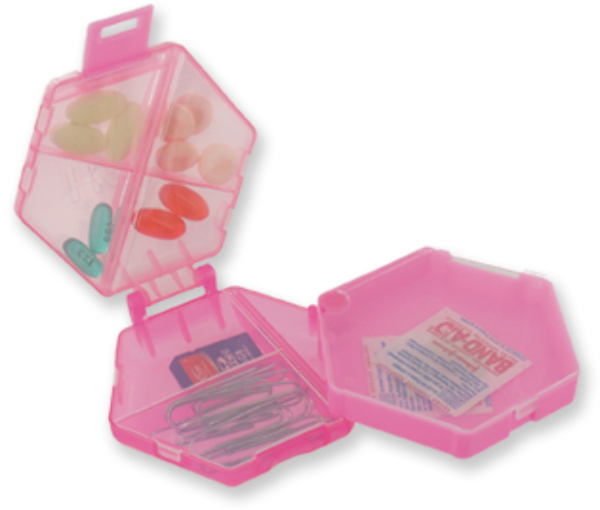 Wholesale Hexagon Pill Box (SKU 1894534) DollarDays