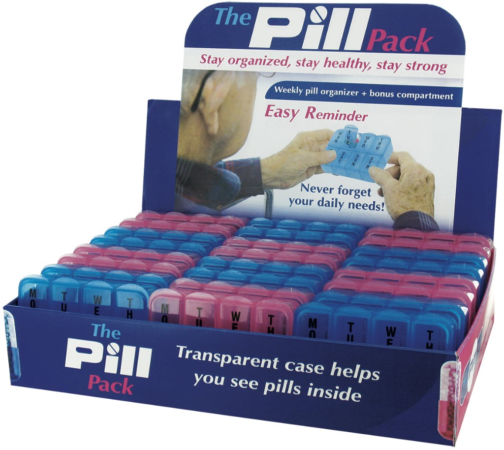 Wholesale 7 Dayl Plastic Pill Box (SKU 1833034) DollarDays